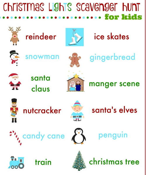 Christmas Scavenger Hunt Printables Christmas Scavenger Hunt Printables
