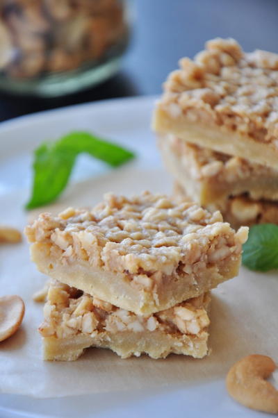 Honey Cashew Squares Honey Cashew Squares