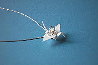 Paper Crane Jewelry Set