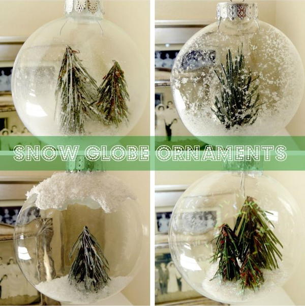 Winter Wonderland Snow Globe Ornaments