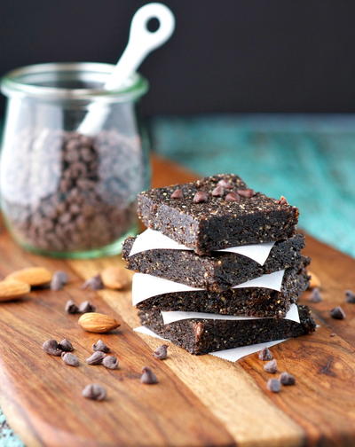 No-Bake Mocha Almond Fudge Energy Bars Recipe No-Bake Mocha Almond Fudge Energy Bars Recipe