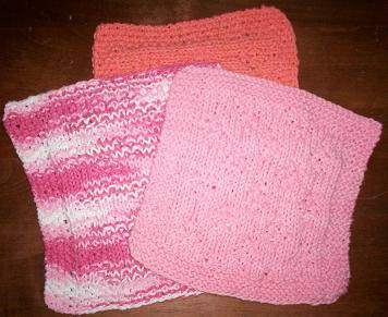 Cable and Moss Dishcloths Cable and Moss Dishcloths