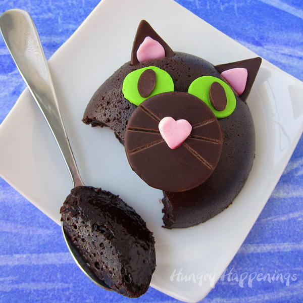 Black Cat Halloween Cake Idea Black Cat Halloween Cake Idea