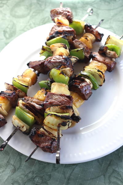 Teriyaki Pineapple Kabobs Teriyaki Pineapple Kabobs