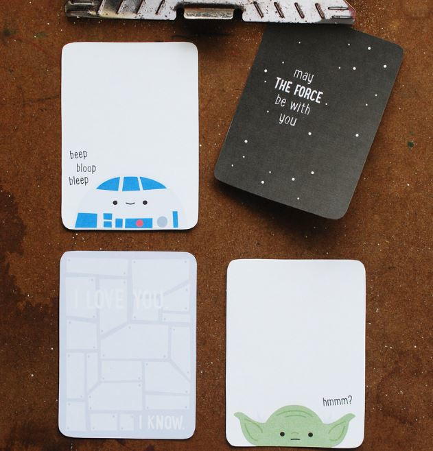 Star Wars Printable Journal Cards Star Wars Printable Journal Cards