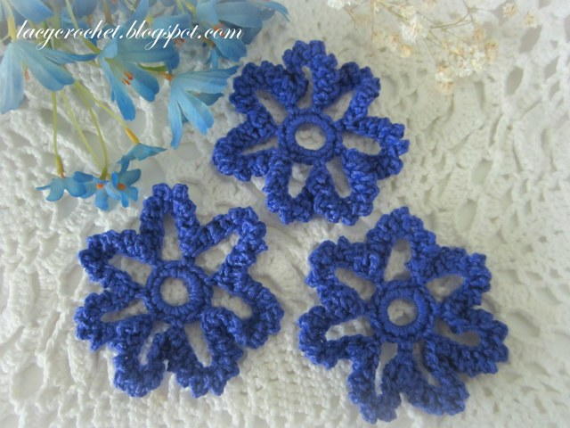 Blooming Blue Crochet Flower Pattern Blooming Blue Crochet Flower Pattern