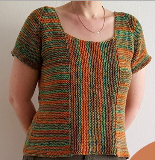 Garter Stitch Summer Sweater Garter Stitch Summer Sweater