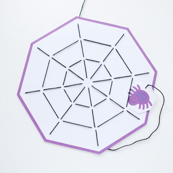 Spiderweb Stitching Card Paper Craft Spiderweb Stitching Card Paper Craft