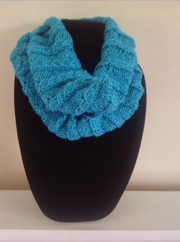 Turquoise Faux Cable Cowl Turquoise Faux Cable Cowl