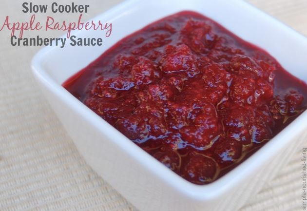 Slow Cooker Apple Raspberry Cranberry Sauce Slow Cooker Apple Raspberry Cranberry Sauce