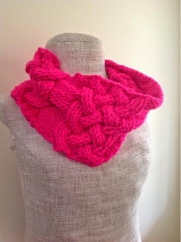 Neon Chunky Cabled Cowl Neon Chunky Cabled Cowl