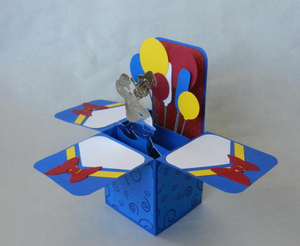 Donald Duck Handmade Box Card Donald Duck Handmade Box Card