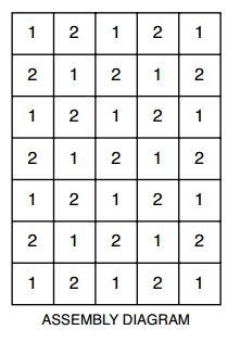 Spring Lace Crochet Squares Assembly Diagram Spring Lace Crochet Squares Assembly Diagram