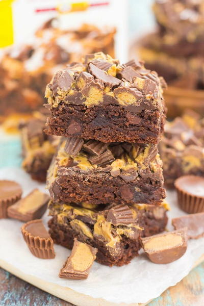 Easy Peanut Butter Swirl Brownies Easy Peanut Butter Swirl Brownies