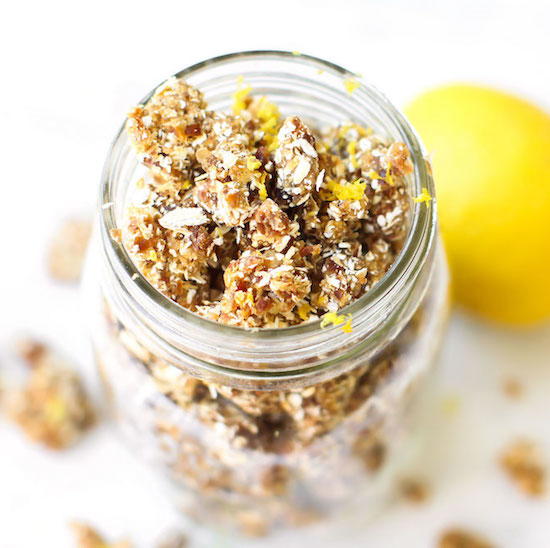 Lemon Vanilla Bean Rawnola Lemon Vanilla Bean Rawnola