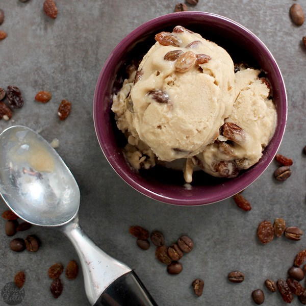French Press Coffee Ice Cream with Brown Sugar Rum Raisins French Press Coffee Ice Cream with Brown Sugar Rum Raisins