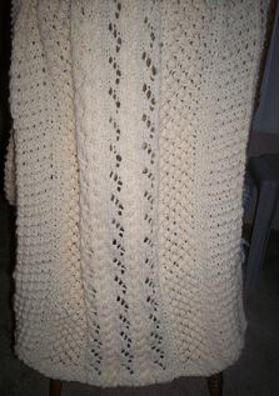 Cables and Lace Shawl