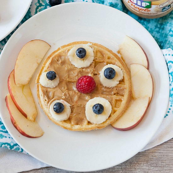 Peanut Butter Waffle Breakfast Pizzas Peanut Butter Waffle Breakfast Pizzas