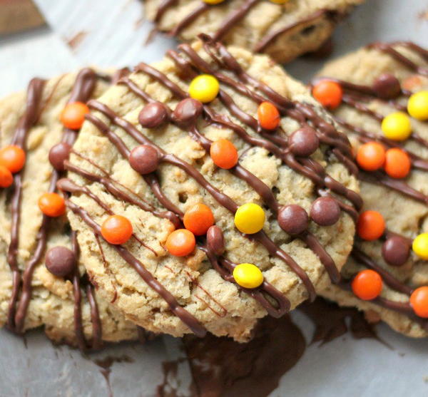 Reeses Pieces Peanut Butter Oatmeal Cookies Reese’s Pieces Peanut Butter Oatmeal Cookies