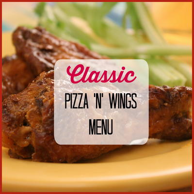 Classic Pizza 'n' Wings Menu