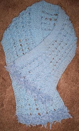 Powder Blue Scarf Pattern Powder Blue Scarf Pattern