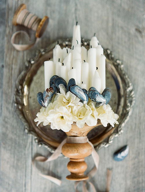 DIY Nautical Candle Bouquet DIY Nautical Candle Bouquet