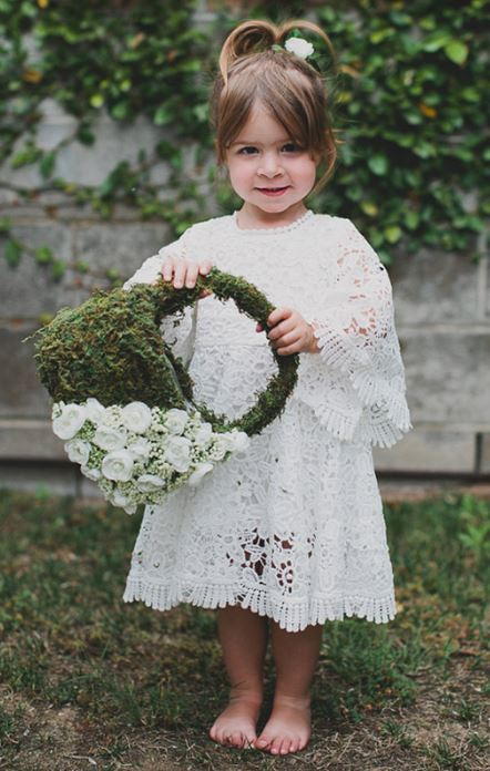 Moss DIY Flower Girl Basket