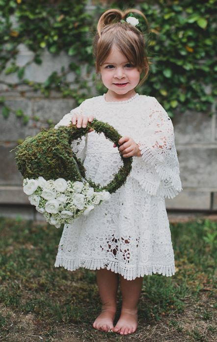 Moss DIY Flower Girl Basket Moss DIY Flower Girl Basket