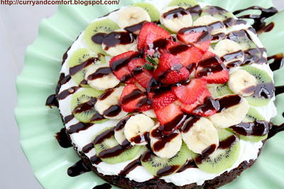 Brownie Fruit Pizza