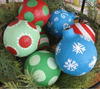 Paper Mache Ball Ornaments