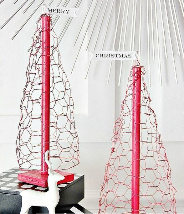 Chicken Wire Christmas Trees Chicken Wire Christmas Trees