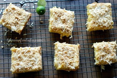 Easy Coconut Key Lime Bars