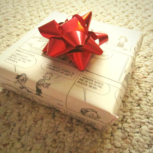 How to Wrap a Gift with Newspaper