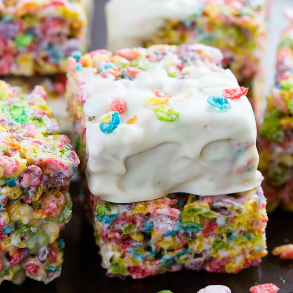 Marshmallow Fruity Pebble Bars Marshmallow Fruity Pebble Bars