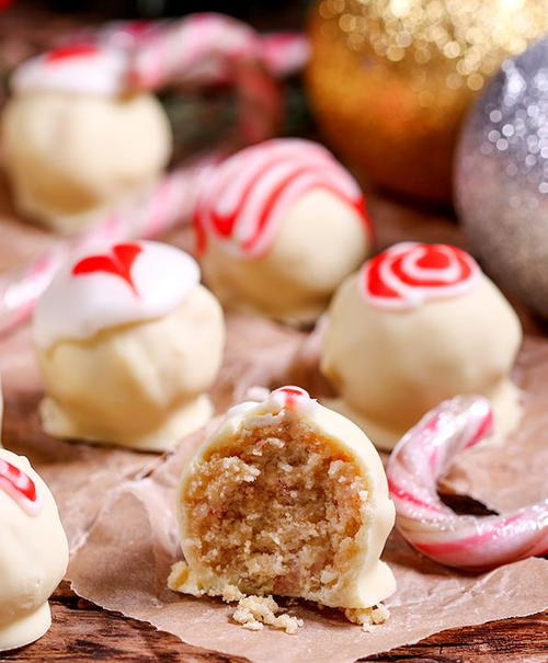 Candy Cane Truffles Candy Cane Truffles