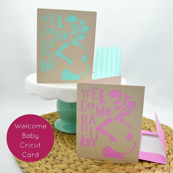 Welcome Baby Cricut Card Welcome Baby Cricut Card