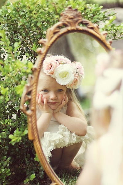 Rustic Chic Flower Girl Crown Rustic Chic Flower Girl Crown