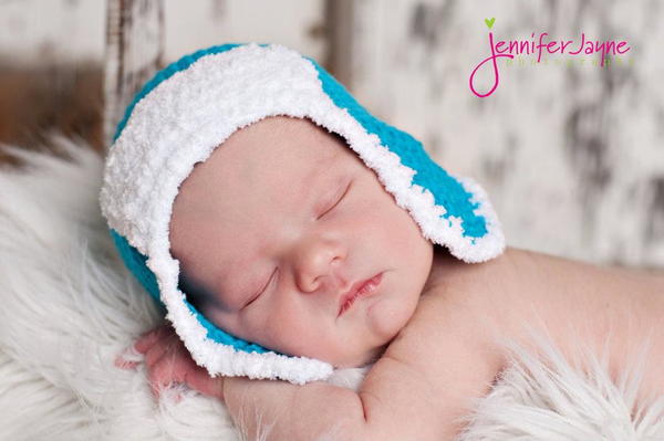 Bomber Crochet Baby Hat Bomber Crochet Baby Hat