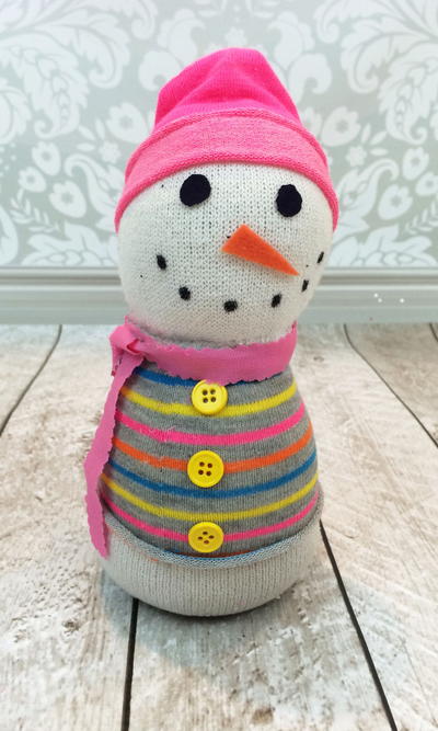 Adorable Snowman Sock Craft Adorable Snowman Sock Craft