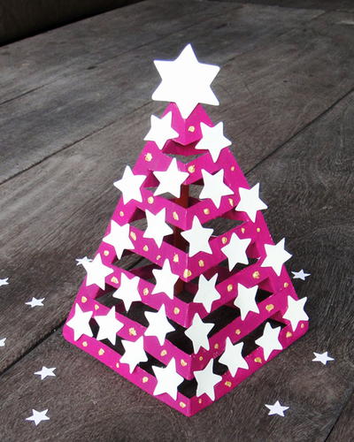 Glowing Paper DIY Christmas Tree