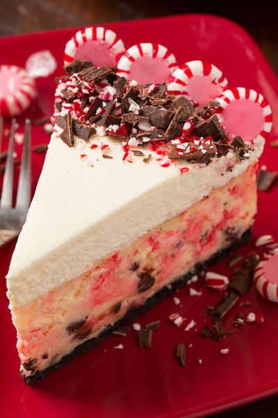 Peppermint Bark Cheesecake Peppermint Bark Cheesecake