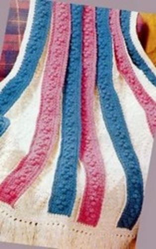 Popcorn Diamond Afghan Popcorn Diamond Afghan