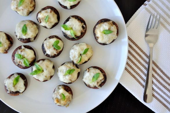 Cheesy Mushroom Bites Cheesy Mushroom Bites