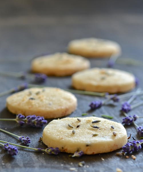 Vegan Lemon Lavender Shortbread Vegan Lemon Lavender Shortbread