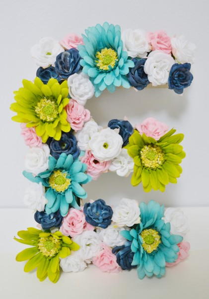 DIY Floral Monogram DIY Floral Monogram