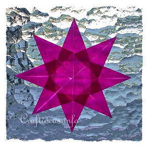 Translucent Star Paper Christmas Ornament