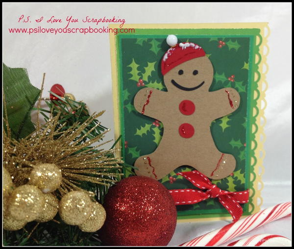 Gingerbread Man Christmas Card Gingerbread Man Christmas Card