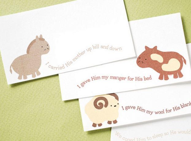 Friendly Beasts Printable Christmas Gift Tags Friendly Beasts Printable Christmas Gift Tags