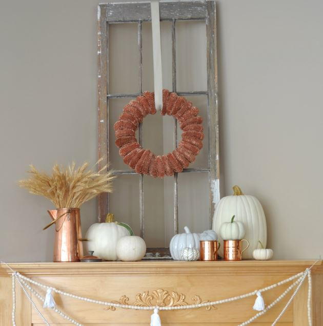 Easy Copper Scouring Pad DIY Wreath Easy Copper Scouring Pad DIY Wreath