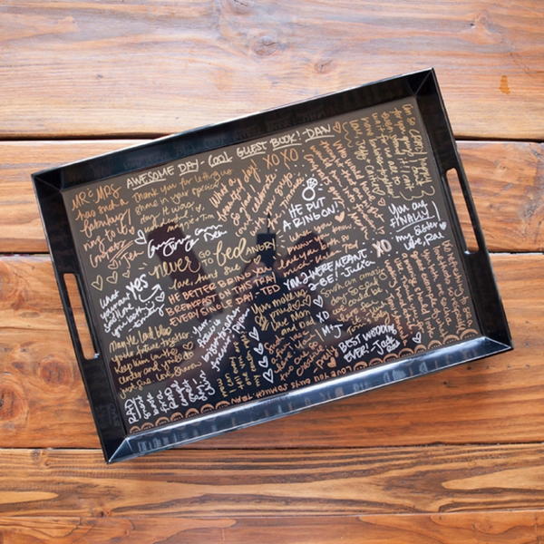 Unique Guest Book Serving Tray